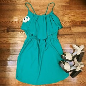 American Eagle • Green Spaghetti Strap Dress